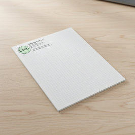 Engineering Graph Pad with Company Logo ノートパッド