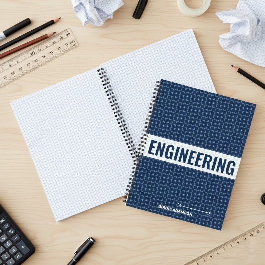 Engineering Graph Paper Design | Custom Geometry ノートブック