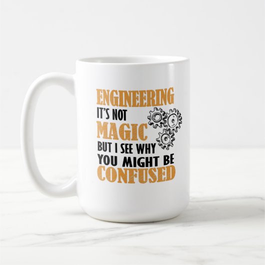 Engineering - I See Why You Might Be Confused コーヒーマグカップ (左)