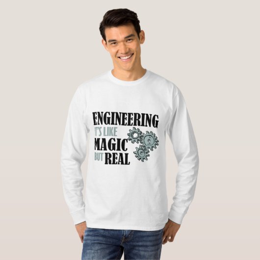Engineering - It's Like Magic But Real Tシャツ (正面フル)