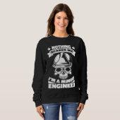 Engineering Skull  Civil Aerospace Mining Engineer スウェットシャツ (正面フル)