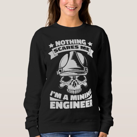 Engineering Skull  Civil Aerospace Mining Engineer スウェットシャツ (正面)