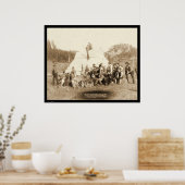 Engineers リラックス Corps's in Tent SD 1889 ポスター (キッチン)