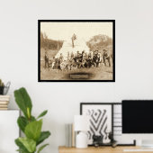 Engineers リラックス Corps's in Tent SD 1889 ポスター (ホームオフィス)