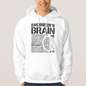 Engineer's Brain Funny Process Engineer Men Engine パーカ (正面)
