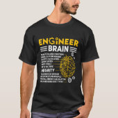 Engineers Brain industrial engineering Computer ci Tシャツ (正面)