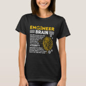 Engineers Brain industrial engineering Computer ci Tシャツ (正面)