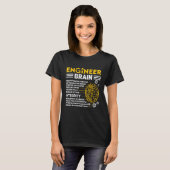 Engineers Brain industrial engineering Computer ci Tシャツ (正面フル)
