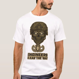 Engineers Clear The Way Skull Helmet Tee Tシャツ