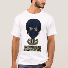 Engineers Clear The Way Skull Helmet Tee Tシャツ