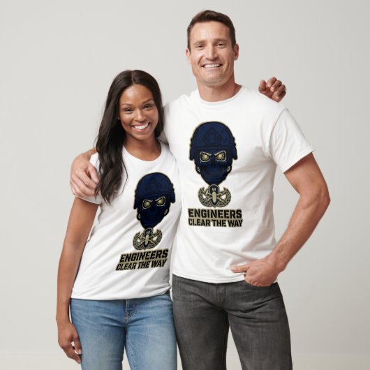 Engineers Clear The Way Skull Helmet Tee Tシャツ (ユニセックス)
