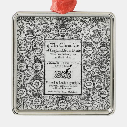 「Englandの記録のFrontispiece メタルオーナメント (正面)