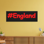 「#England」かわいいデザイン。買今 キャンバスプリント (インサイチュ (リビング))