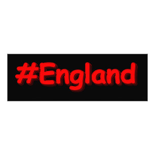 「#England」かわいいデザイン。買今 フォトプリント