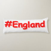 「#England」かわいいデザイン。買今 ボディピロー (裏面)