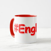 「#England」かわいいデザイン。買今 マグカップ (正面左)