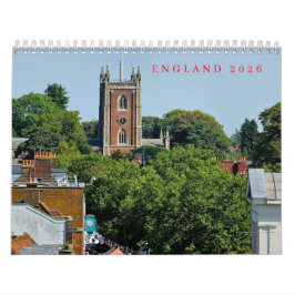 England 2026 Calendar カレンダー