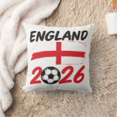 England 2026 Soccer Fan Design, Cross and Football クッション (ブランケット)