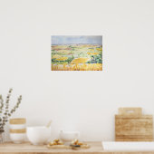 England Countryside watercolour painting  ポスター (キッチン)