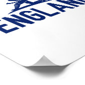 England Cricket Fan. Men  ポスター (角)