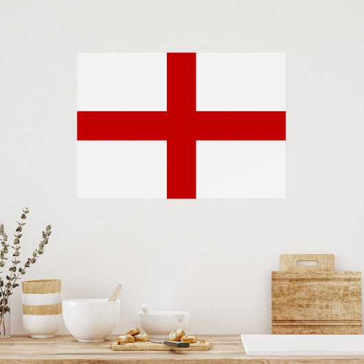 England Flag ポスター (キッチン)