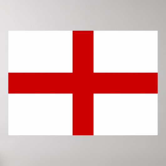 England Flag ポスター (正面)