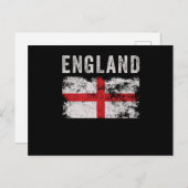 England Flag British Souvenir Cool ポストカード (正面/裏面)