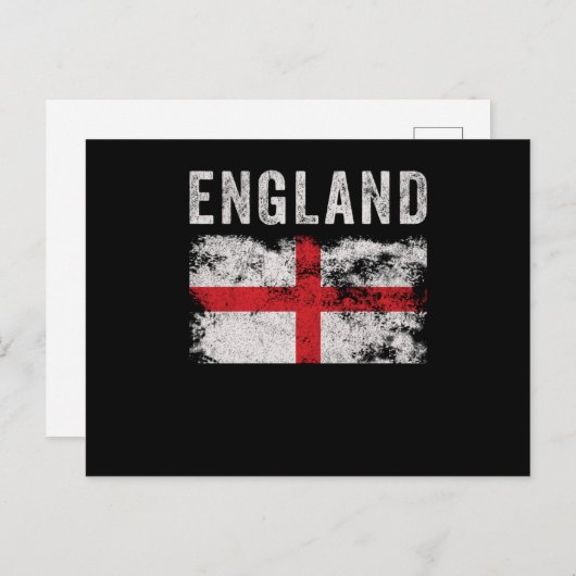 England Flag British Souvenir Cool ポストカード (正面/裏面)
