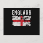England Flag British Souvenir Cool ポストカード (正面)