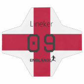 England Flag Pride Custom Name Number Soccer サッカーボール (フラット)