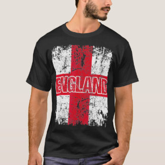 ENGLAND Flag Vintage Distressed ENGLAND Tシャツ