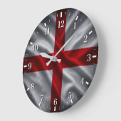 England Flag Watch 2026 ラージ壁時計 (傾斜)