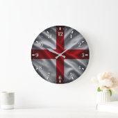 England Flag Watch 2026 ラージ壁時計 (ホーム)