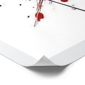 England Football Citiscape Oil Painting Style Art ポスター (角)