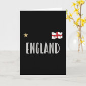 England Football Fan Shirt English Flag カード (黄色い花)
