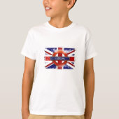 England, Großbritannien, Union Jack, Grunge Flagge Tシャツ (正面)