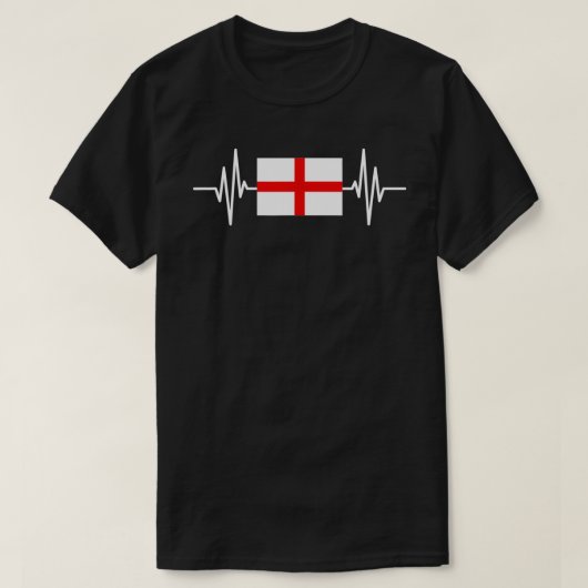 England Heartbeat Tシャツ (デザイン正面)