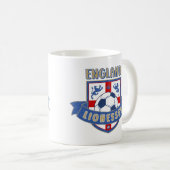 England Lionesses Soccer Crest (#02) Mug コーヒーマグカップ (正面右)