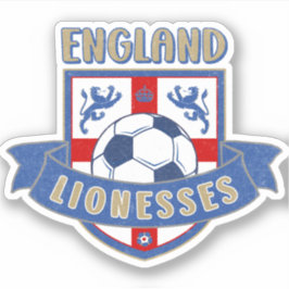 England Lionesses Soccer Crest (#02) Sticker シール