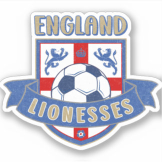 England Lionesses Soccer Crest (#02) Sticker シール