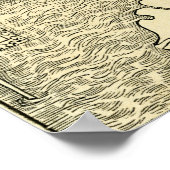 England Map in Ptolemy 's Geographia Universalis ポスター (角)