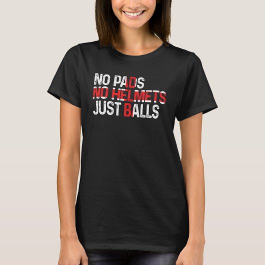 England No Pads No Helmets Just Balls Rugby Englis Tシャツ (正面)