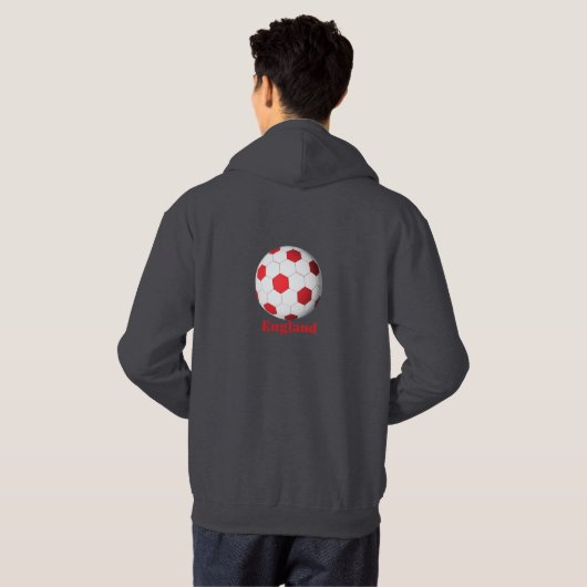 England Soccer パーカ (裏面フル)