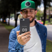 England Soccer Black White Case Custom Name iPhoneケース