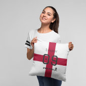 England St George Cross Patriotic Custom Name クッション