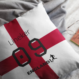 England St George Cross Patriotic Custom Name クッション