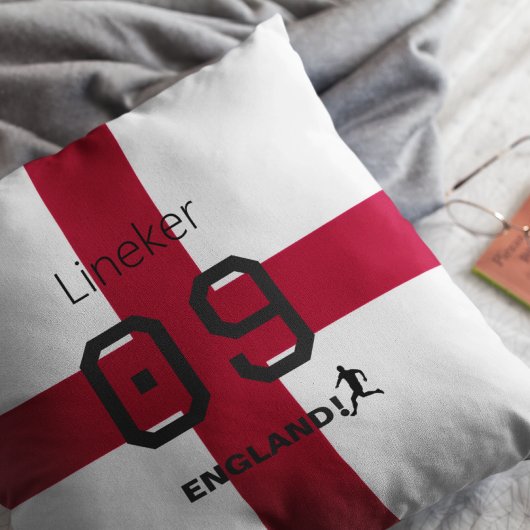 England St George Cross Patriotic Custom Name クッション