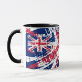 ENGLAND/UNITED KINGDDN flag sun reflections stroke マグカップ (左)