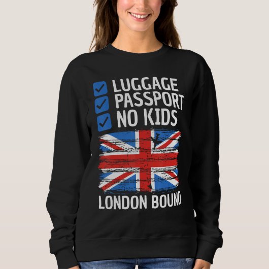 England United Kingdom UK Travel Vacation Outfit T スウェットシャツ (正面)