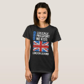 England United Kingdom UK Travel Vacation Outfit T Tシャツ (正面フル)